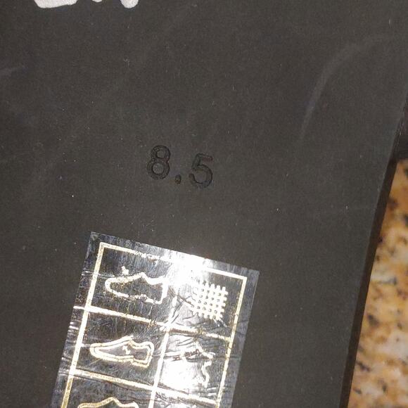 Jeffrey Campbell Black Satin Rhinestone Slip-On Mules Size 8.5 - Picture 9 of 12